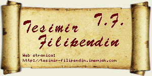 Tešimir Filipendin vizit kartica